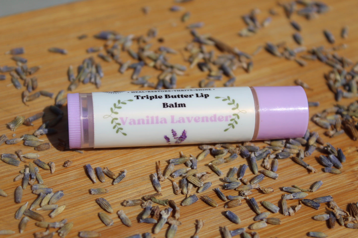 Vegan Triple Butter Lip Balm - Vanilla Lavender