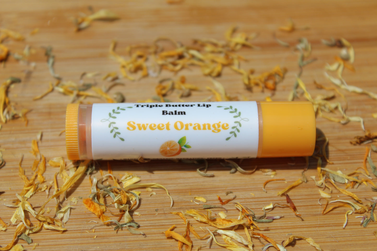 Vegan Triple Butter Lip Balm - Sweet Orange
